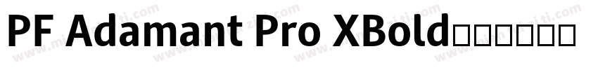 PF Adamant Pro XBold字体转换